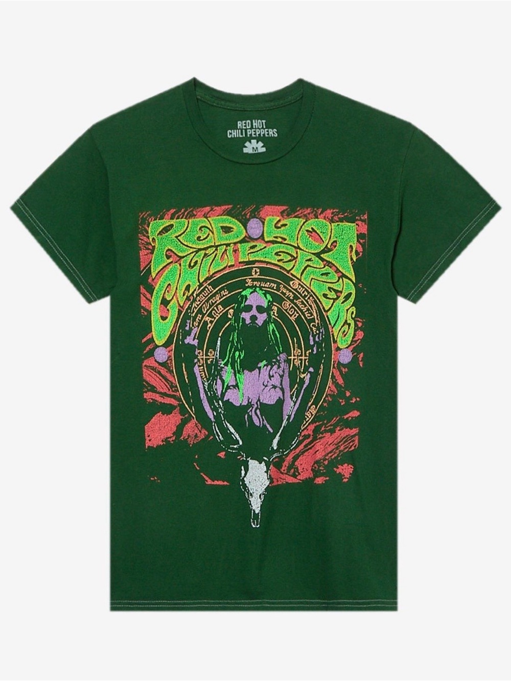 🆕 Hot Topic Green Red Hot Chili Peppers Psychedelic 😵💫 Graphic Tee